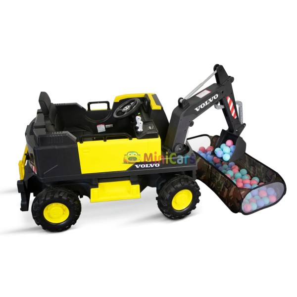Pelleteuse Enfant Volvo 2x35W Télécommande 100m