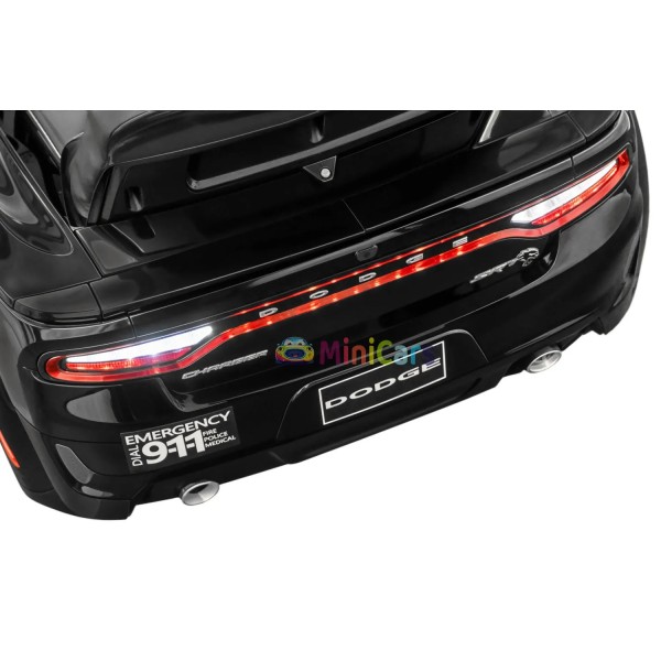 Macchina elettrica polizia Dodge Charger SRT bambino 2x40W | Minicars