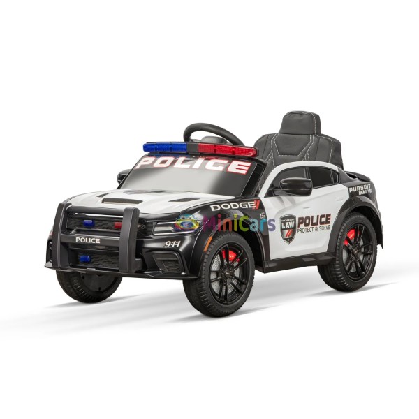 Macchina elettrica polizia Dodge Charger SRT bambino 2x40W | Minicars