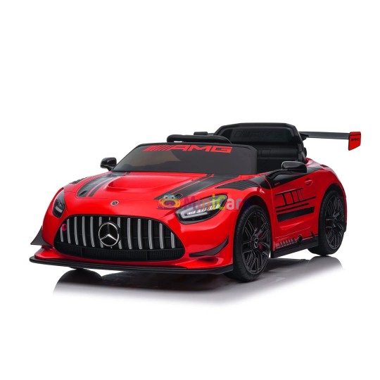 Mercedes AMG GT3 12V elektrische kinderauto 2 zitplaatsen