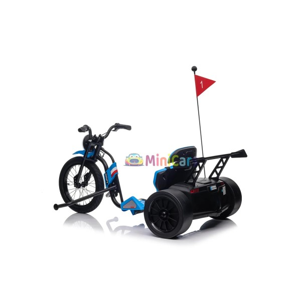 Tricycle électrique 24V 2x120W drift sécurisé | Minicars.fr