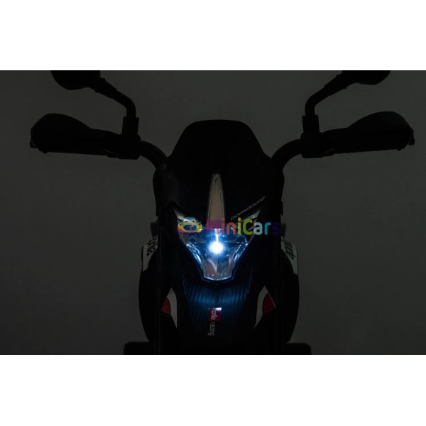 Elektrische kindermotor Aprilia Dorsoduro 12V 18W | Minicars.fr