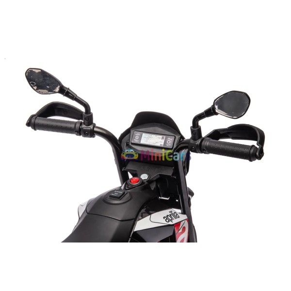 Moto Elettrica Bambini Aprilia Dorsoduro 12V 18W - Design Racing | Minicars.fr