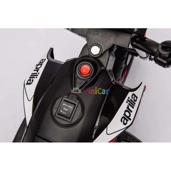 Moto électrique Aprilia Dorsoduro 12V 18W - Design Racing Sécurité