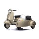 Scooter Vespa 12V 2x35W Sidecar Niños 3-6 Años | Minicars.fr
