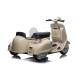 Scooter Vespa 12V 2x35W Side-Car Enfant 3-6 Ans | Minicars.fr