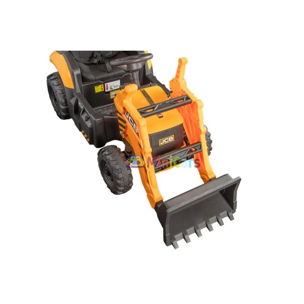 Excavadora eléctrica JCB 12V 2x30W con mando | Minicars.fr
