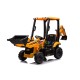 Elektrische graafmachine JCB 4 in 1 2x30W met ouderbediening | Minicars