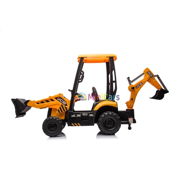 Elektrische graafmachine JCB 4 in 1 2x30W met ouderbediening | Minicars