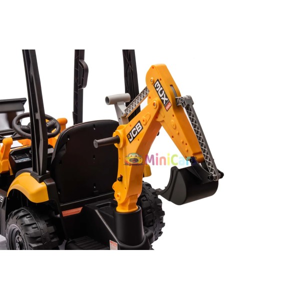 Elektro Bagger Kinder JCB 4 in 1 2x30W mit Fernbedienung | Minicars.fr