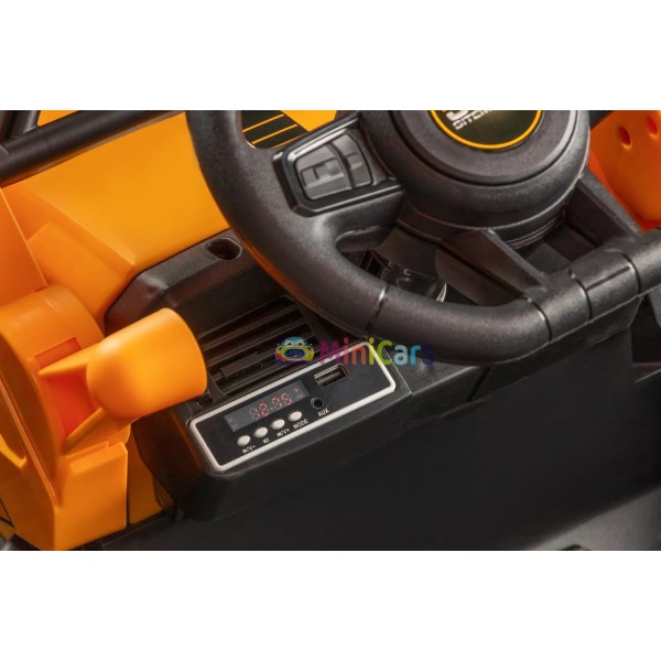 Elektro Bagger Kinder JCB 4 in 1 2x30W mit Fernbedienung | Minicars.fr