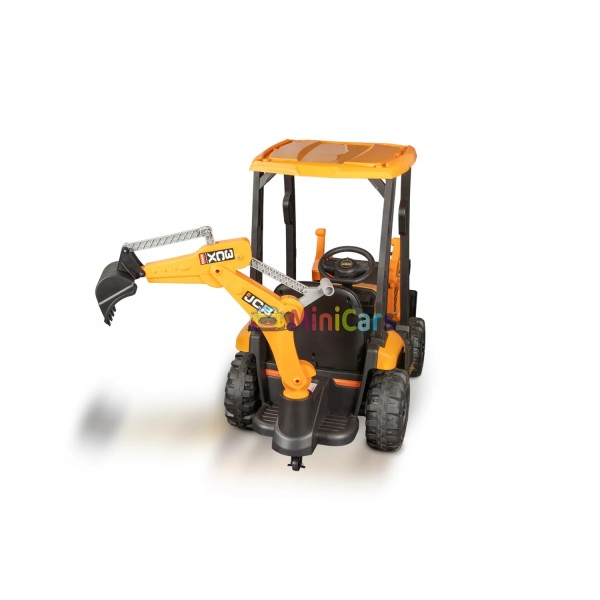 Elektrische graafmachine JCB 4 in 1 2x30W met ouderbediening | Minicars