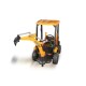 Pelleteuse électrique enfant JCB 4 en 1 2x30W télécommande | Minicars.fr