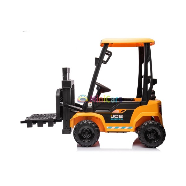 Carrello elevatore elettrico bambino JCB Forklift 2x30W 10kg | Minicars.fr