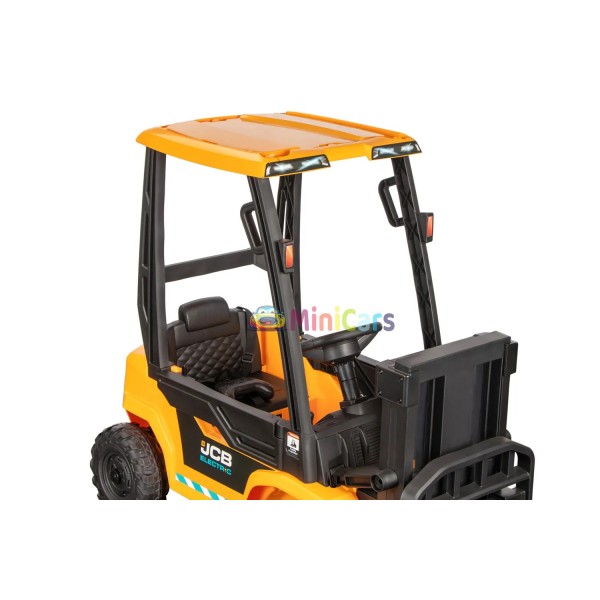Carrello elevatore elettrico bambino JCB Forklift 2x30W 10kg | Minicars.fr