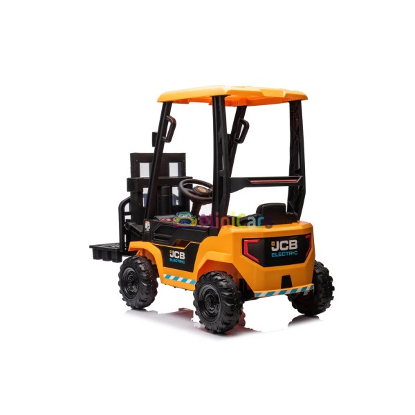 Elektrischer Gabelstapler JCB Forklift 2x30W 10kg für Kinder | Minicars.fr
