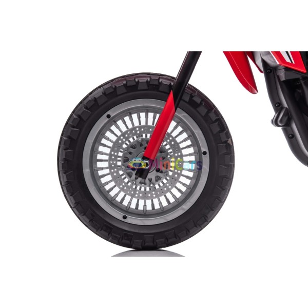 Moto eléctrica Honda CRF300L 6V con ruedas estabilizadoras 3-6 años