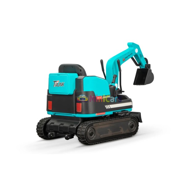 Elektrische graafmachine 12V met 360° draaiing | Minicars.fr