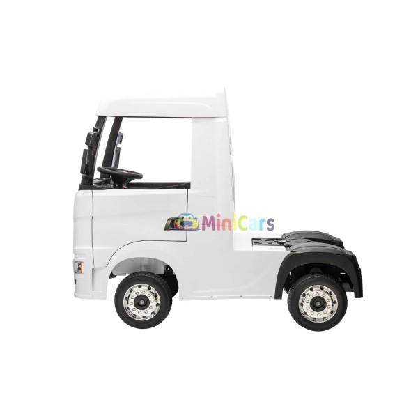 Elektro Scania Kind LKW 12V 4x4 4x35W mit Lederoptik | Minicars.fr