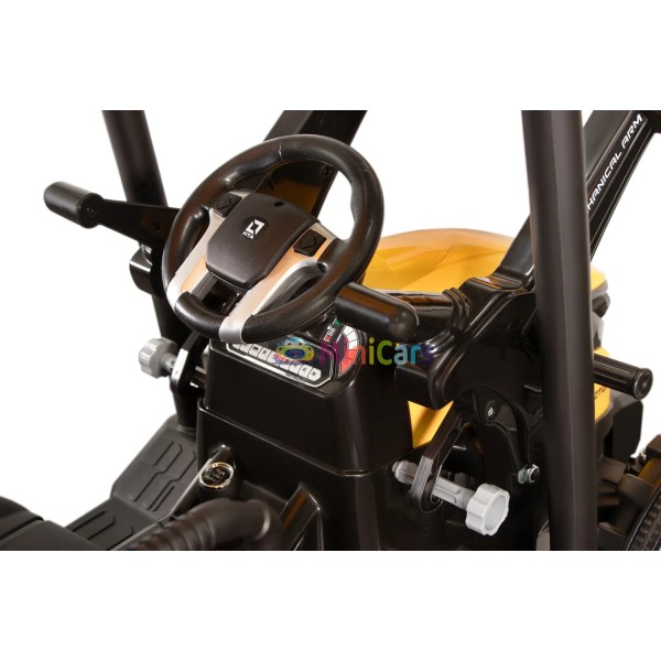 Tractor Eléctrico Niño 12V con Pala y Remolque 2x120W | Minicars.fr