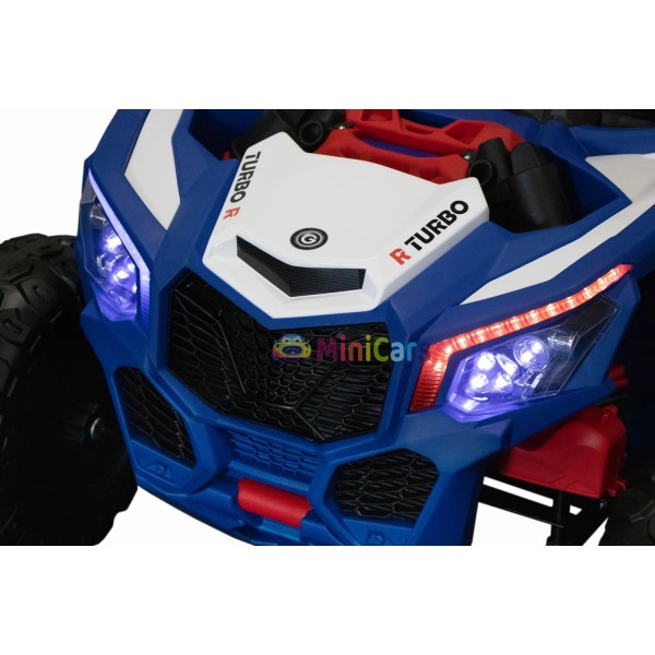 Kinder Elektro Buggy Polizei 2-Sitzer 2x200W mit LED Blaulicht