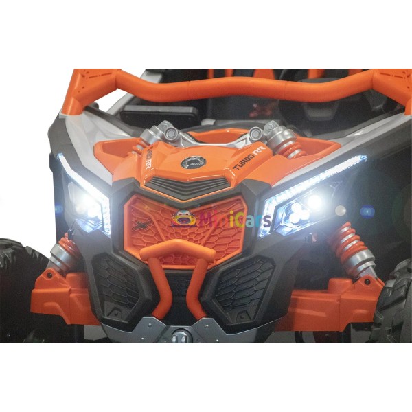 Kinder Elektro Buggy CAN-AM Maverick 2-Sitzer 4x35W Allradantrieb | Minicars.fr