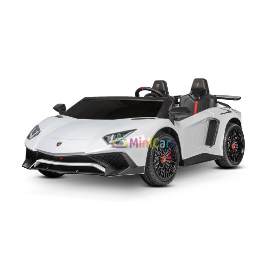 Macchina Elettrica Bambini Lamborghini Aventador SV XXL 2 Posti 2x200W | Minicars.fr
