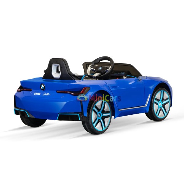 BMW i4 Kinder Elektroauto 2x30W 12V Fernbedienung | Minicars.fr