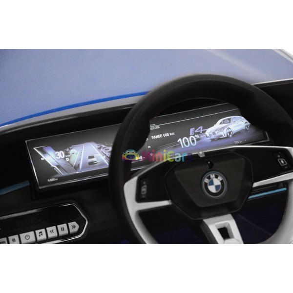 BMW i4 Kinder Elektroauto 2x30W 12V Fernbedienung | Minicars.fr