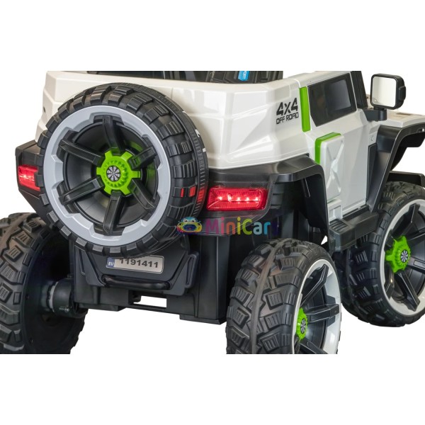 SUV TANK 4x4 électrique enfant transmission intégrale 4x30W | Minicars.fr