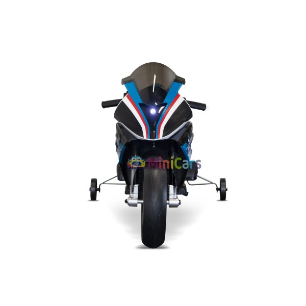 BMW HP4 Elektro Motorrad Kinder 12V 2x35W mit Stützrädern