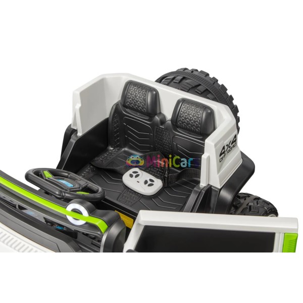 SUV TANK 4x4 électrique enfant transmission intégrale 4x30W | Minicars.fr