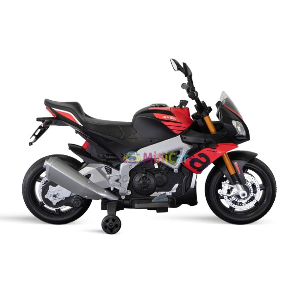 Moto Aprilia Tuono V4 12V 2x20W LED Enfant | Minicars.fr